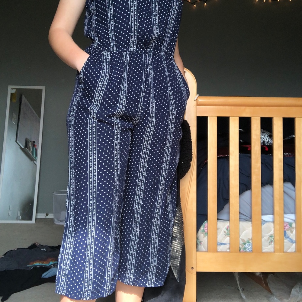 Navy blue romper
